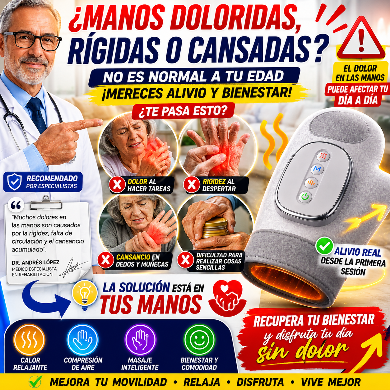 Guante Masajeador™ | Deja atrás el dolor y el cansancio