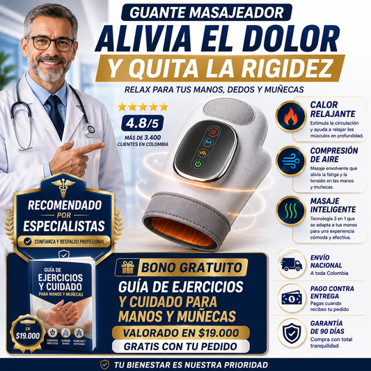 Guante Masajeador™ | Deja atrás el dolor y el cansancio