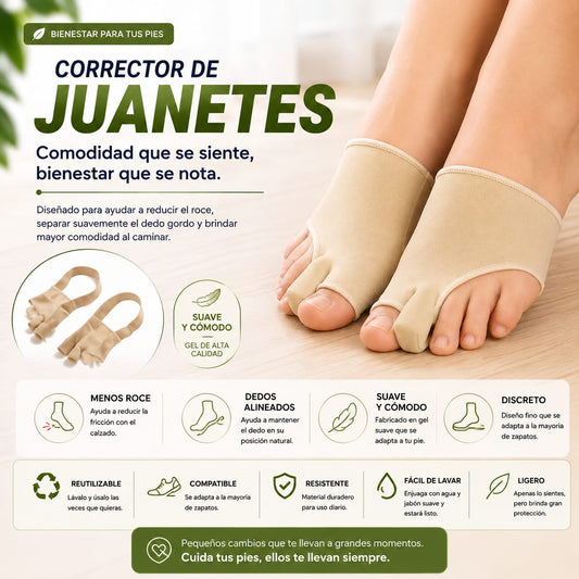 Vuelve a caminar con comodidad Corrector de juanetes